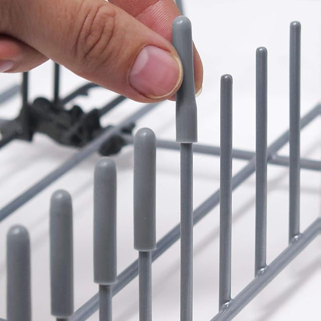 The ORIGINAL Silicone Dishwasher Rack Caps (Grey, Set of 150) By Smiths® - Rust & Scratch Protection | Fits 99.9% of Dishwasher Models | Made in the UK