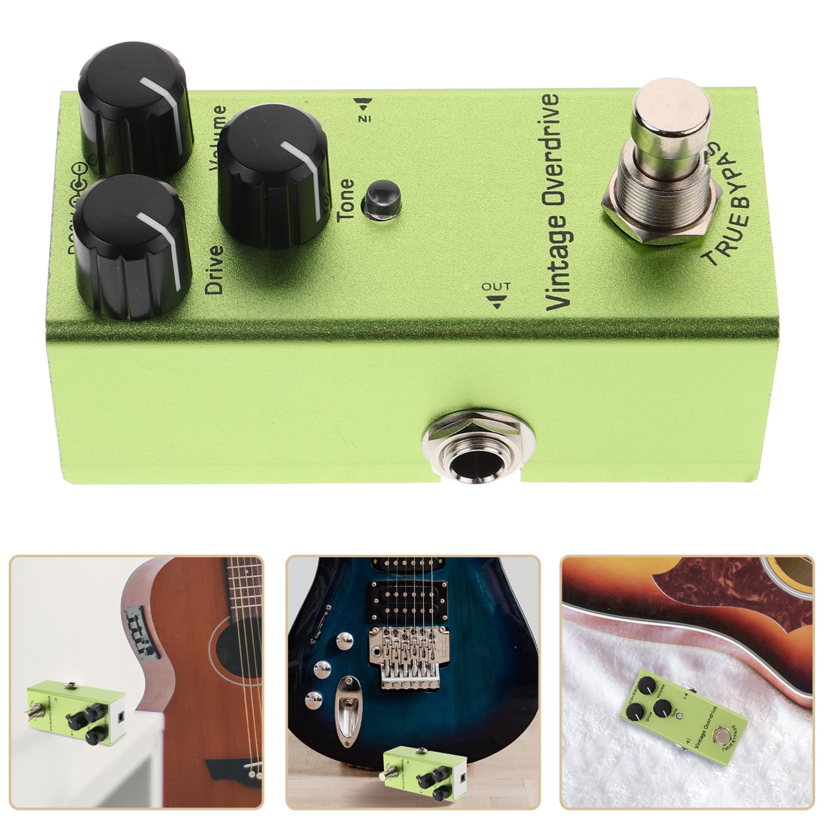 Toyvian Effetto Chitarra Elettrica Mini Pedale Portatile Per Chitarra Con Delay e Unità Di Effetti Compatta Per Musicisti Facile Da Usare
