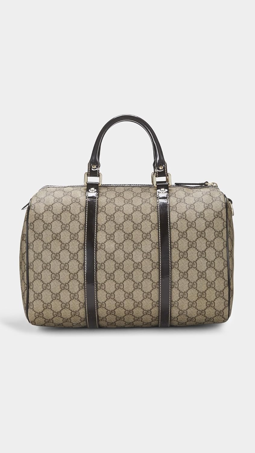 What Goes Around Comes Around Women's Pre-Loved Gucci Coated Canvas Joy Boston Duffle Bag, Brown, One Size - Image 3