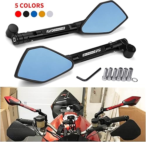 Miniatura 4 de Espejo retrovisor de motocicleta Bluish Retroceso CNC para BMW R 1200 GS LC R1200GS R 1200GS ADV Adventure 2017 2018 2020 2021 (color  dorado,