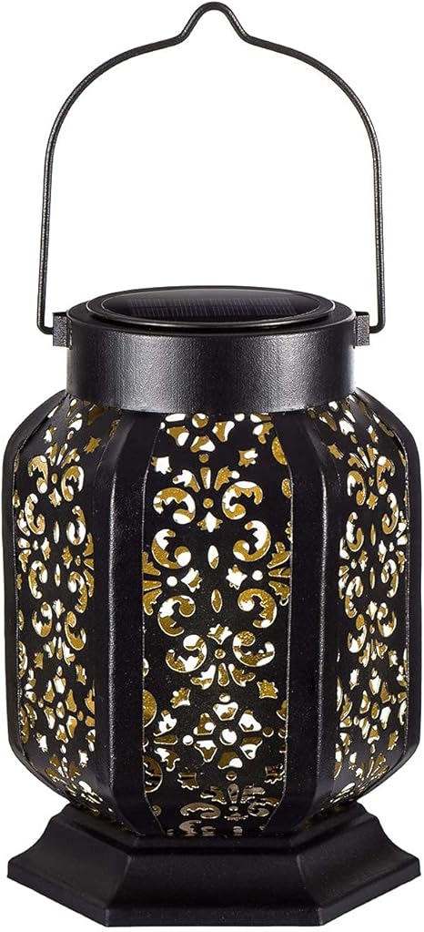 Amazon Leidrail ソーラーライト 屋外 おしゃれ 防水 Led レトロ ガーデンライト ソーラー 屋外 ランタン ガーデン 玄関 階段 足元 壁 芝生 園芸 光センサー 夜間自動点灯 太陽光発電 常夜灯 六角形 1個セット 置物ライト