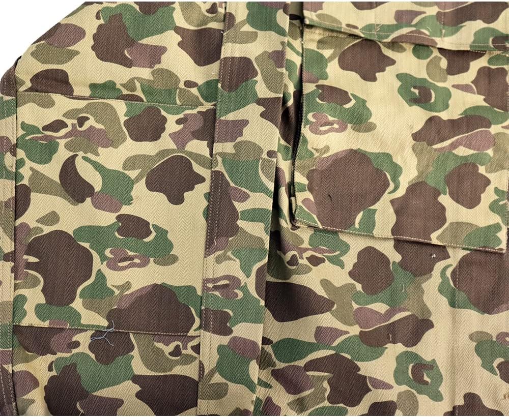 US Pacific Camouflage Army HBT Jacket Training Jacket Camo Cargo Clothes Herringbone Retro WW2