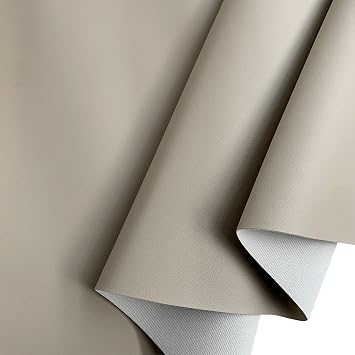 EU Fabrics Marine Vinyl Fabric - 567GSM, UV, Fire Retardant, Waterproof - for Upholstery, Sofas, Chairs, Leather Patch Cover - Leatherette Fabric Material per Metre Beige - 1 Metre x 140cm