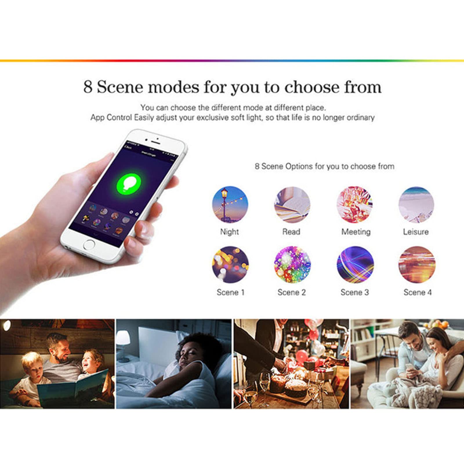 Bombillas Inteligentes WiFi,[6 Pack] RGB + CW Cambio De Color Control Remoto Regulable por Voz 2700-6000K GU10 Foco, con Alexa, Google Home Bombilla No Se Necesita Concentrador