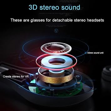 Virtual Reality (VR) Headset with Game Controller, VR Gaming Headset, Mobile Phone: within 4.7-6.53 Inches,Interpupillary Distance Adjustment: 60-67mm, for Teens, Adults, Boys,Black