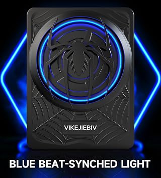1200W Subwoofer, Car Subwoofer and Amperage Package under Slim Seat with Ambient Light, Individual Controls for Low Pass, Gain/Boost Bass, Large Stereo Sound, Deep Bass Perfect for Truck/SUV/Jeep/MPV