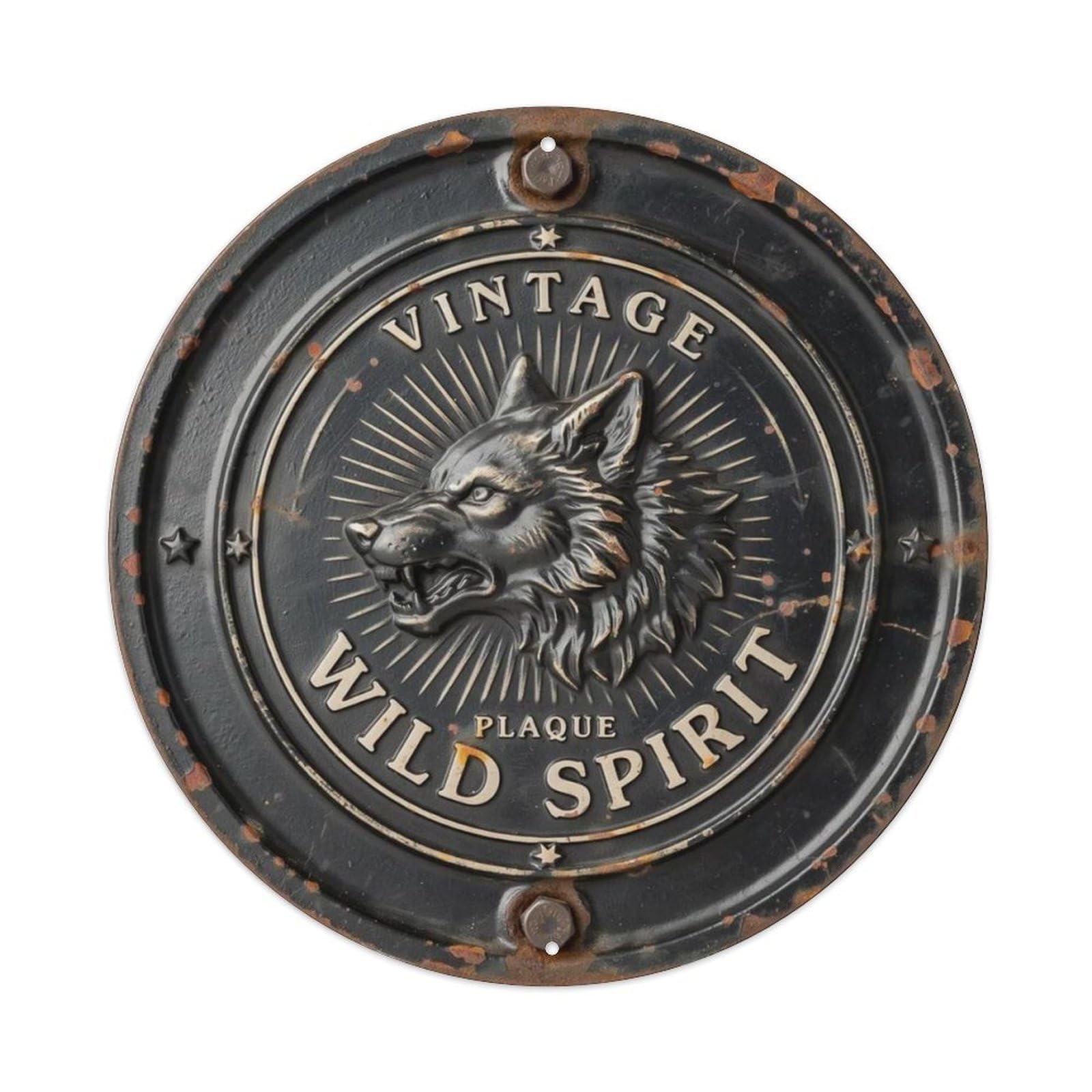 Vintage-Wild-Spirit-Plaque Metal Tin Sign Plaque