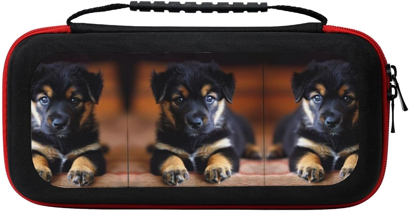 Puppies Dog Print Carrying Bags Travel Bags for Switch Portable Travel Switch Compatible Cute Bag