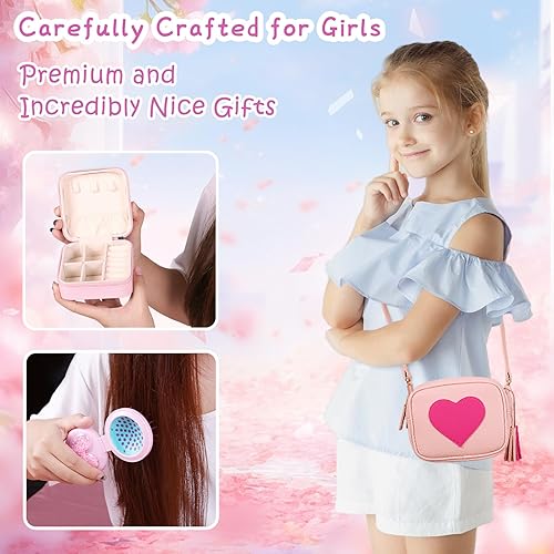 Miniatura 5 de MH MYLUNE HOME Regalos de Navidad para niñas adolescentes, cesta de regalo rosa para cumpleaños, graduación, caja de regalo para adolescentes,