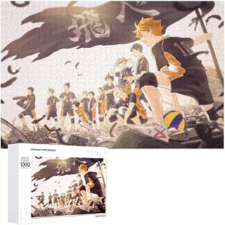 HOME排球少年!! 木制 拼图 房间装饰 人气动画 益智玩具 成人减压 墙壁装饰 生日礼物 亲子手工礼物 1000 PCS 拼图