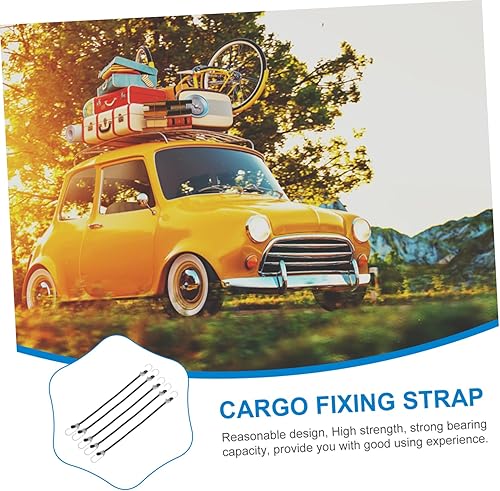 Miniatura 4 de YARNOW 30 piezas de cinturón de cuerda elástica para fijación de equipaje, cuerda elástica de sujeción para bicicleta, correa de ajuste de carga,