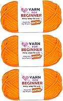 Vista 8 de Hilo de Ganchillo para Principiantes Verde Manzana Hilo de Algodón para Tejer y Tejido - Kit de Ganchillo para Principiantes - 3 * 50g