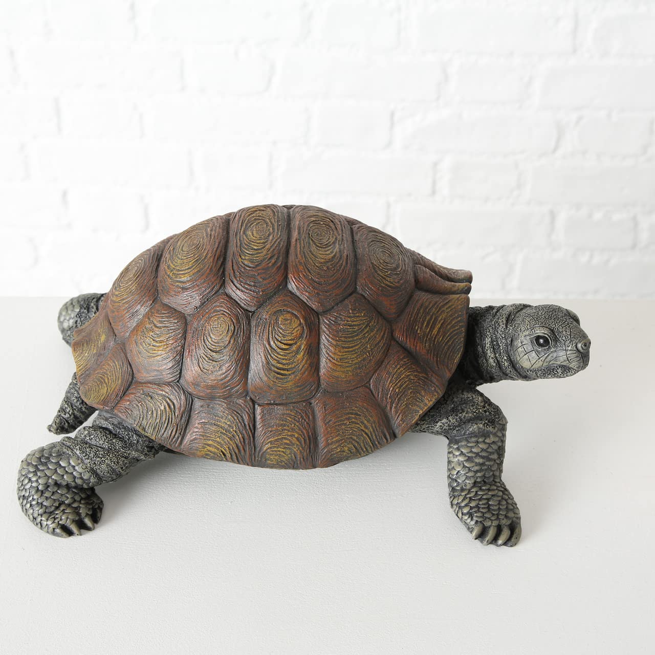 Figurine Tortue décorative en résine, Environ 34 cm x 25 cm x 14 cm