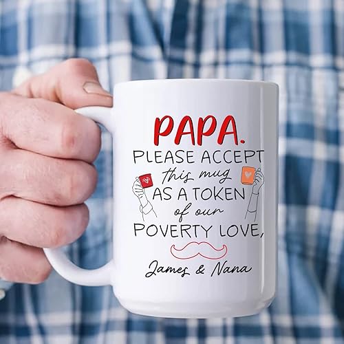 Miniatura 14 de Taza con texto en inglés "Best Papa Ever", tazas personalizadas para papá, tazas con foto personalizadas, regalos de hijo, hija, niños, taza de Taza