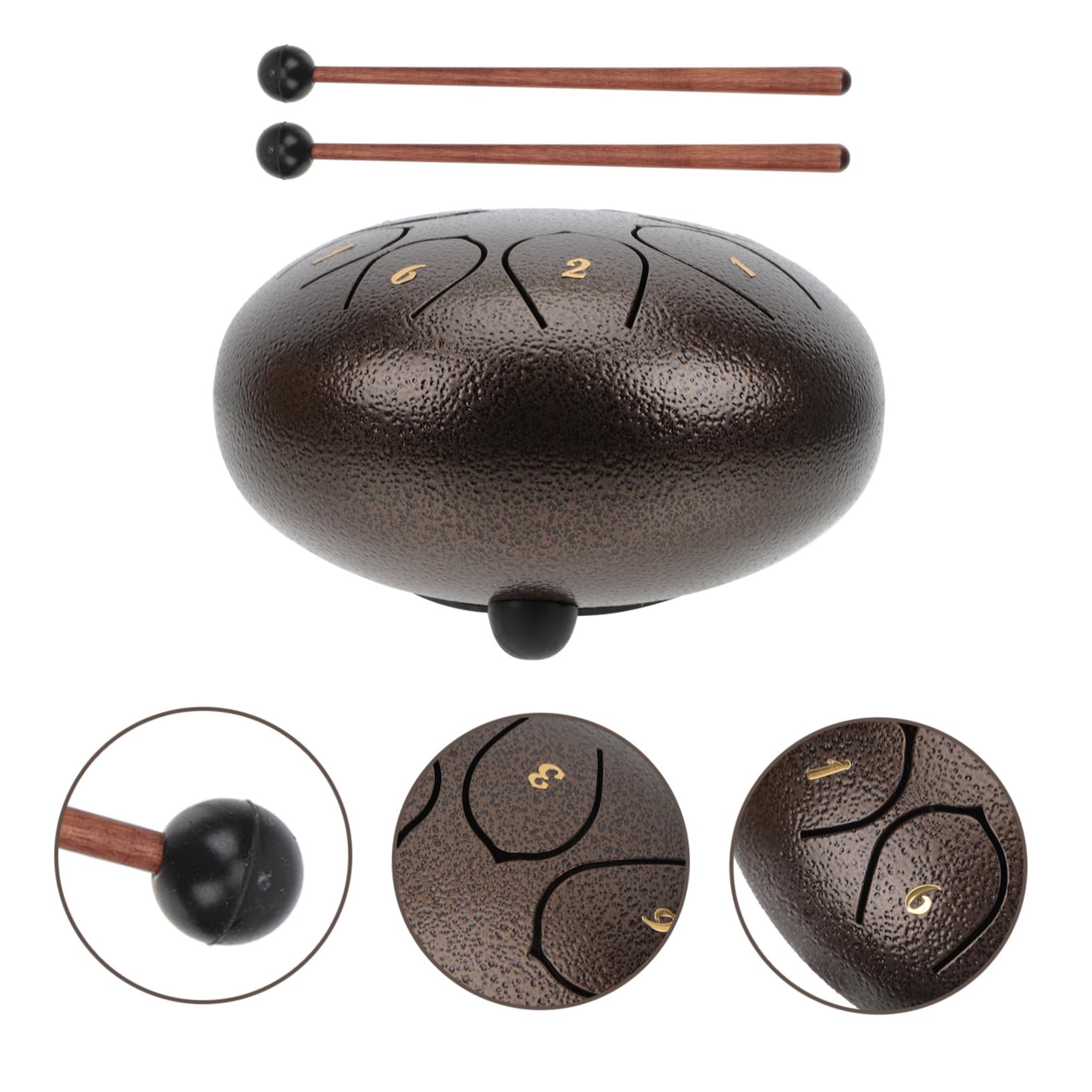 Instrumento de Percusión de Bolsillo de Acero para Niños y Adultos Diseño Creativo, 8 Notas y Función de Iluminación Musical para Iniciación y Liberación de Estrés