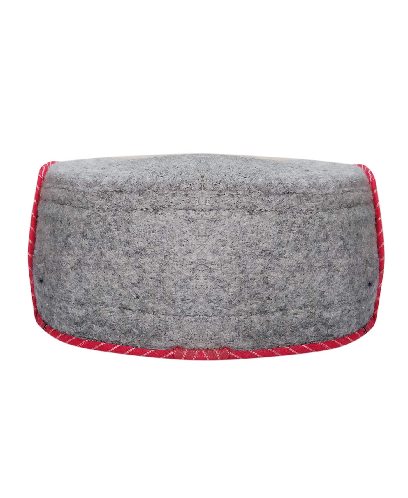 Indian Collectible Herren-Kappe (TS0953D_Schwarz mit KULLU Patti Ring_Free Size), Mehrfarbig, EinheitsgröÃŸe