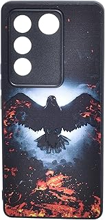 جراب حماية خلفي مطبوع ثلاثي الأبعاد عالي الجودة مع حماية قوية ضد الصدمات والسقوط لموبايل فيفو V27 من بوتر - متعدد الألوان