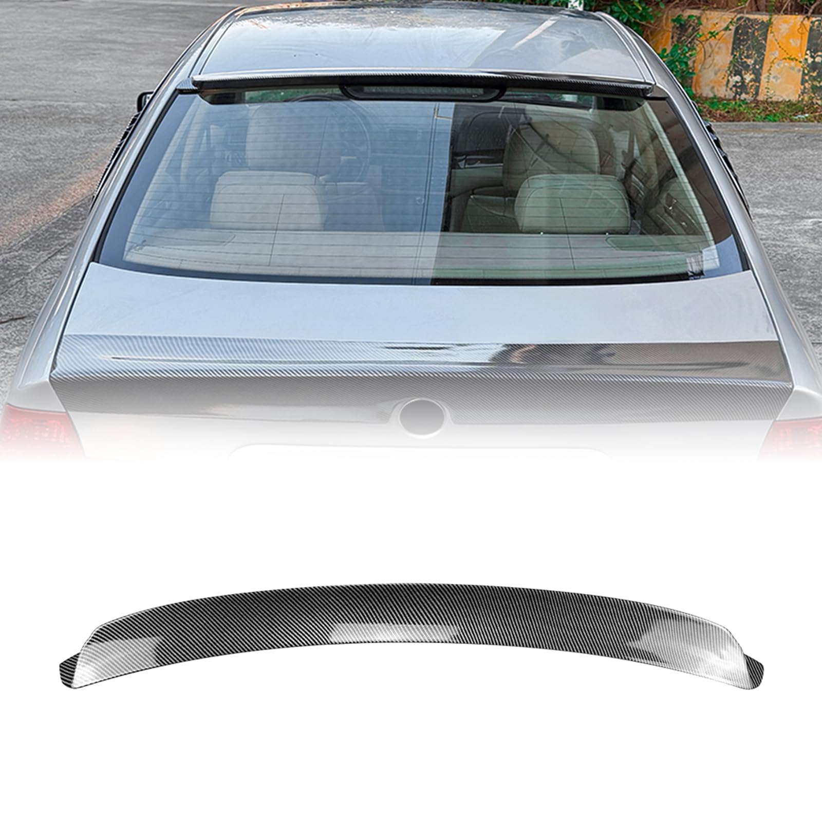 Rear Trunk Spoiler Roof Lip Wing for BMW 3 Series E46 1998-2004 Black