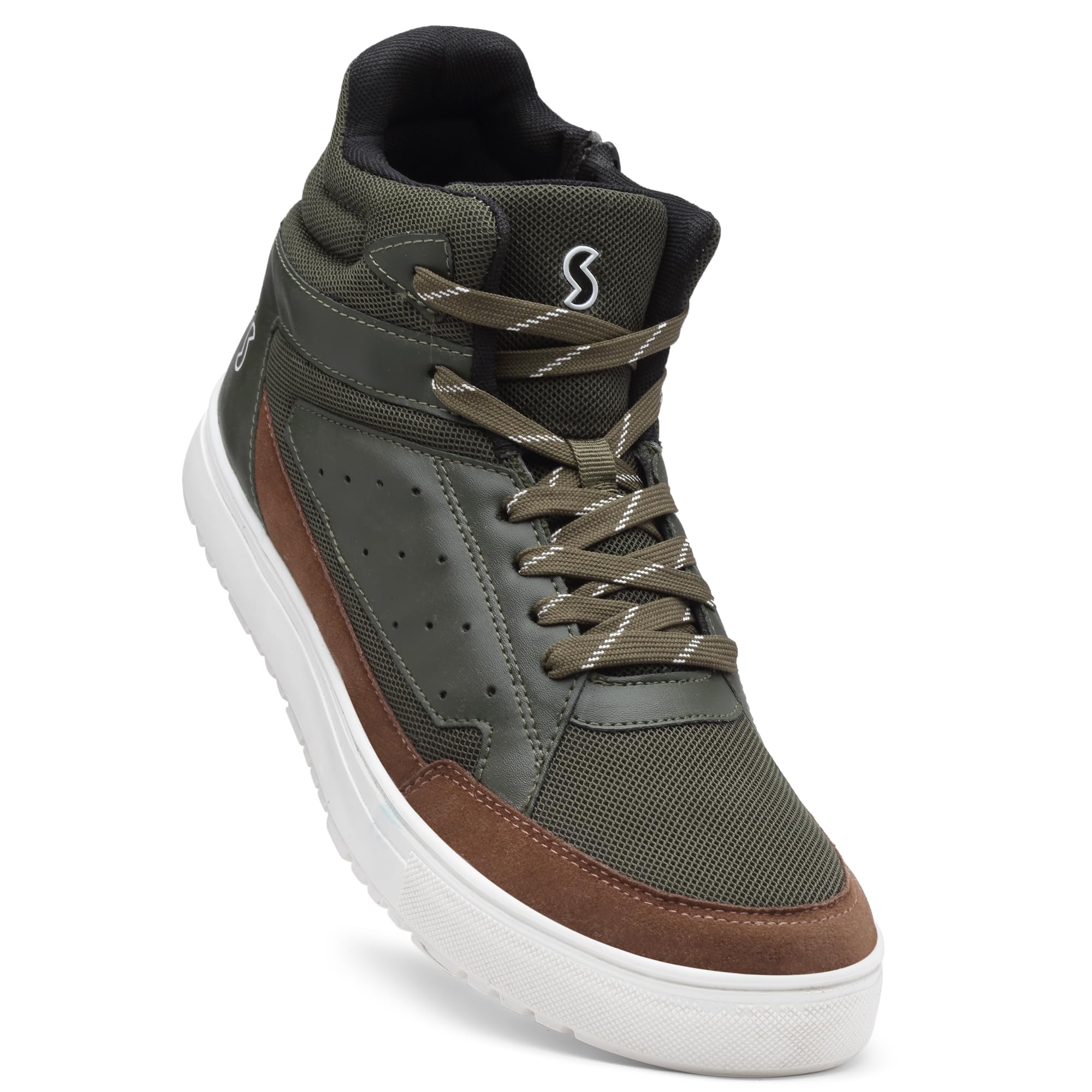 SOLETHREADS Vertex | Casual Sneaker Lightweight Cushioned Lace-up Shoes for Men | Olive | 11UK (B0C62XGVBG) Amazon Price History, Amazon Price Tracker