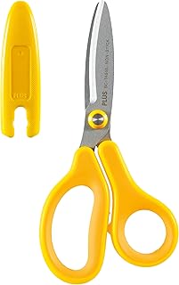 Plus Japan Fitcut Curve Kids - Tijeras para zurdos, color amarillo