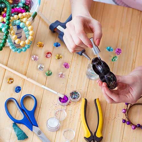 Miniatura 5 de Babenest - Relleno de jarrón de gemas falsas de diamantes acrílicos, 240 piezas de diamantes de imitación de 34 pulgadas, joyas de cristal para