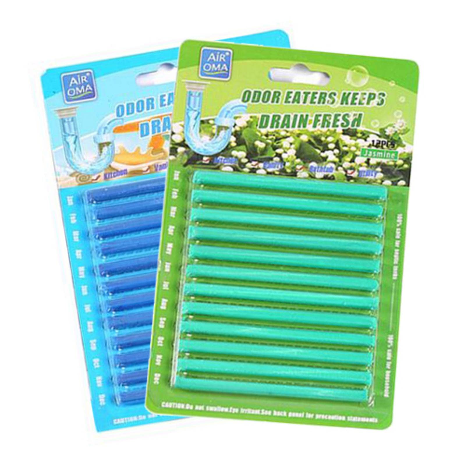 Drain Cleaner Sticks, 24 Strips | Non-Toxic, Enzyme Drain Cleaner to Eliminate Odors and Prevent Clogged Drains