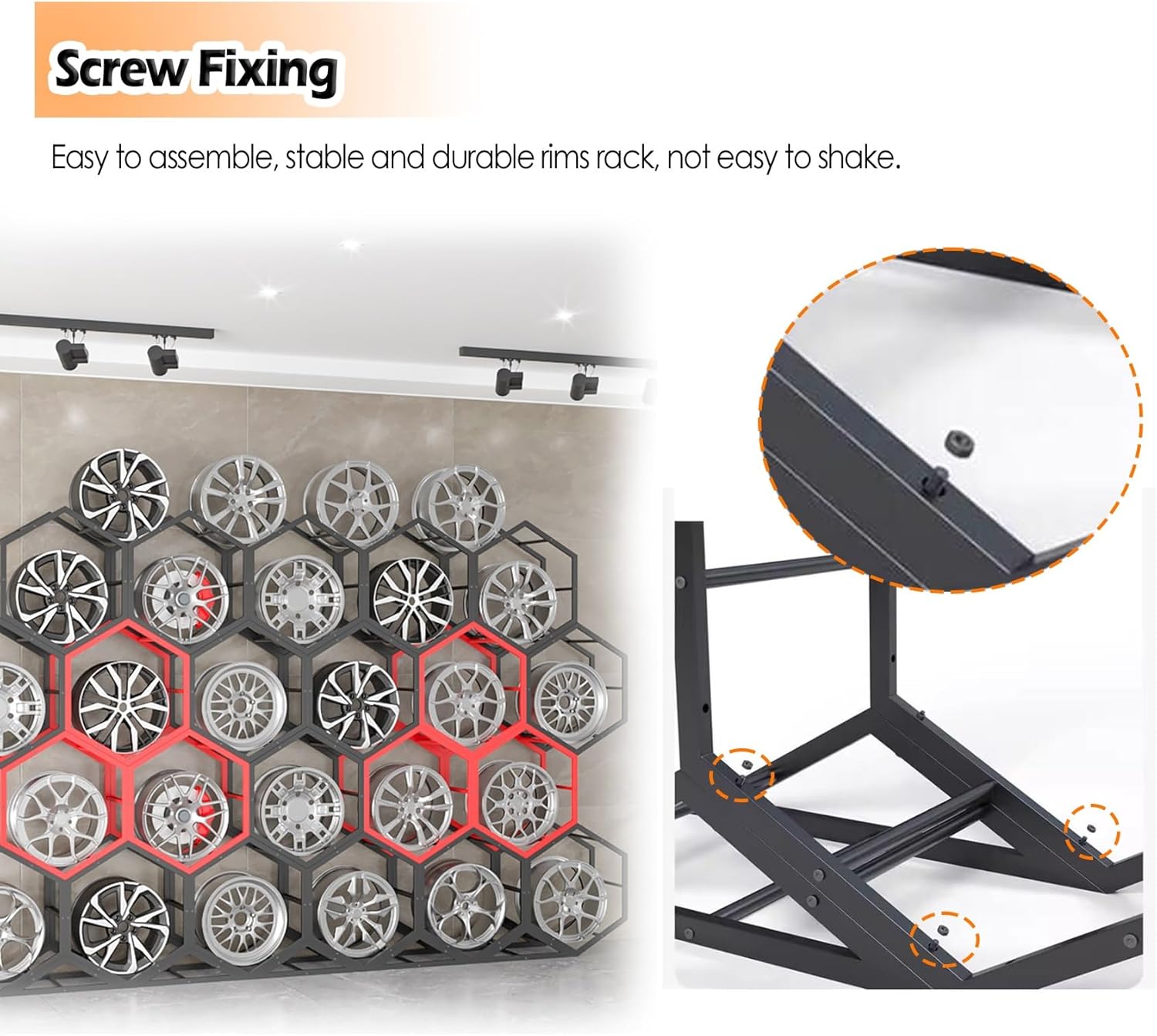 タイヤディスプレイラック リム タイヤラック ガレージ用、ホームトレードショー 自動車修理工場 床置きタイヤ六角形ディスプレイスタン  ガレージ用リムタイヤラック、タイヤディスプレイラックガレージ用リムタイヤラック、ホームトレードショー自動車修理工場フロア ...