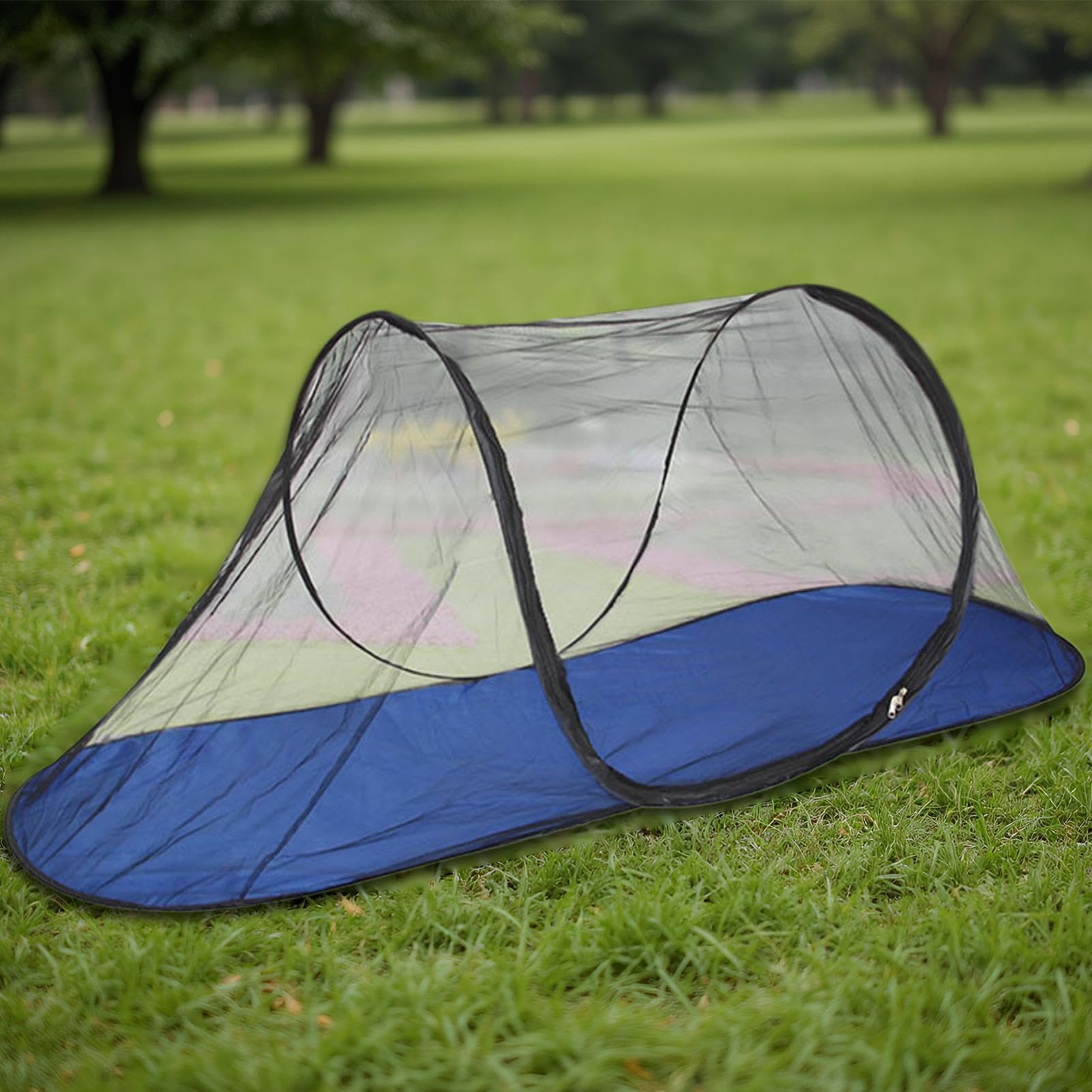 Zanzariera a Rete Pieghevole Cupola A Rete Pop-up Oxford Impermeabile | Schermo Antimosche Da Esterno 200 x 72 x 70 cm Per Interno Prato Cortile Campeggio Spiaggia Picnic Balcone Viaggio Casa Came