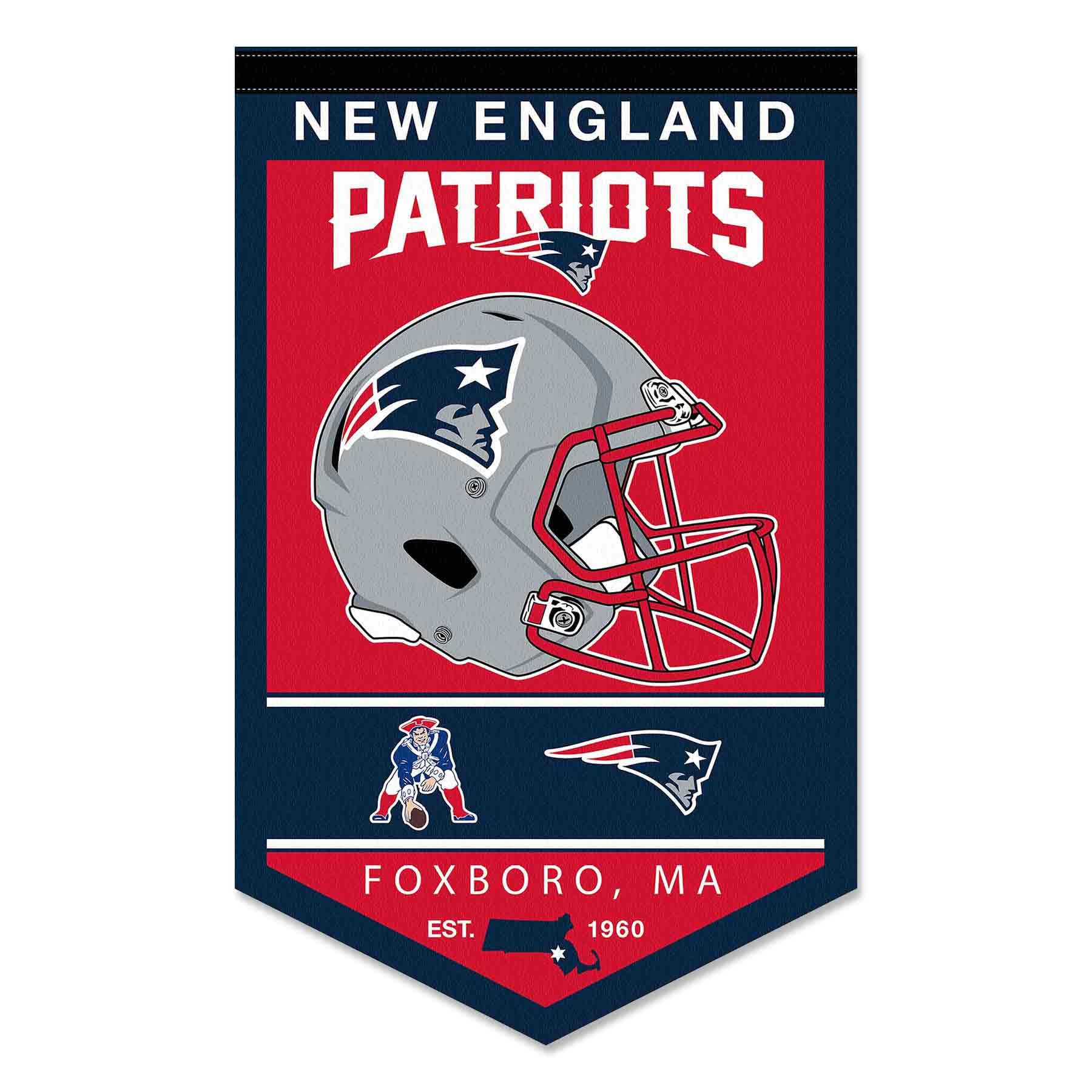 New England Patriots Heritage History Banner Pennant