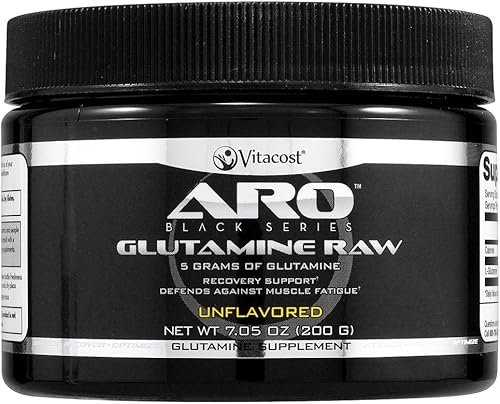 ARO-Vitacost Black Series Glutamina Raw Sin Sabor - 5 Gramos - 7.05 oz (7.05 oz)