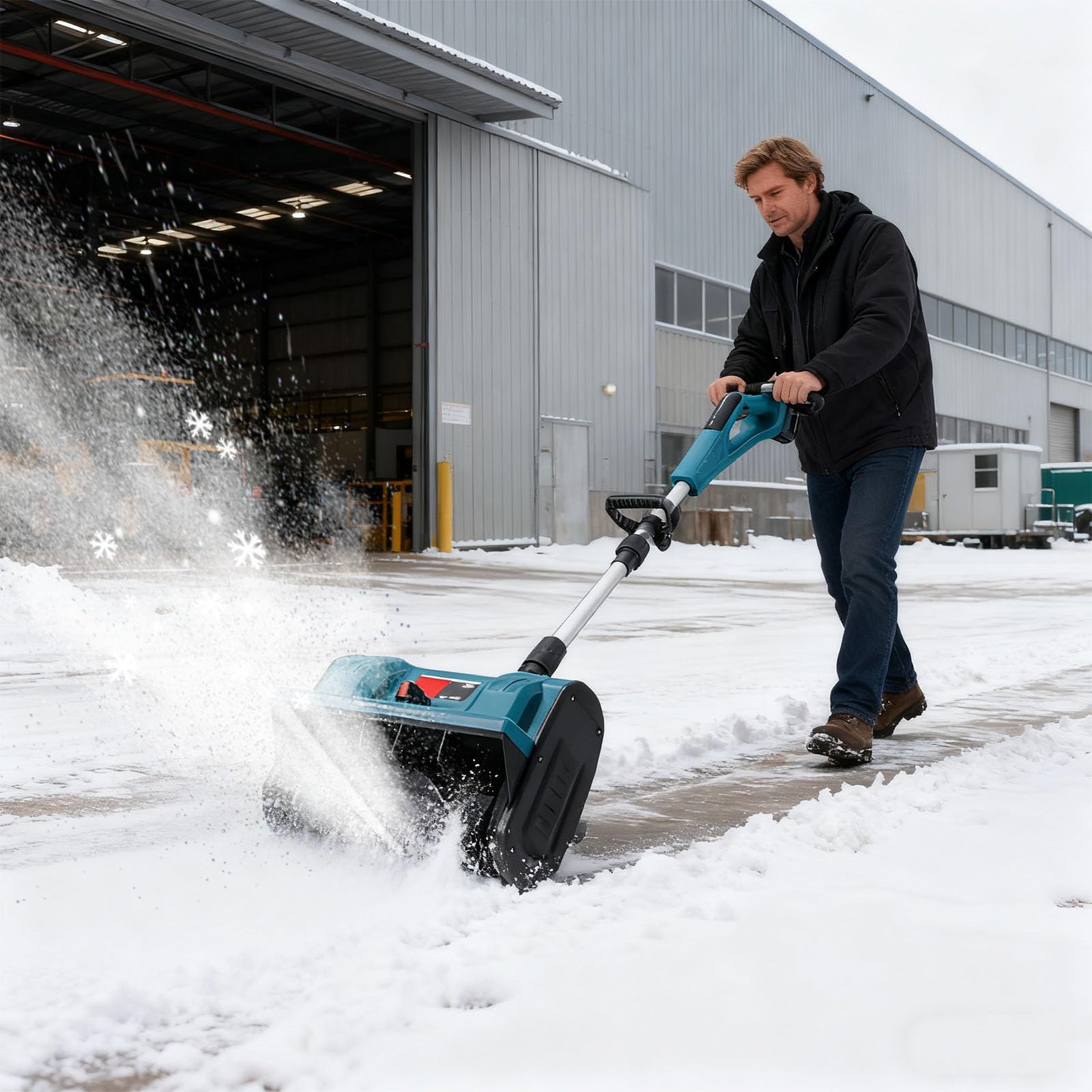 Servicios: soplador de nieve eléctrico, batería no incluida, funcionamiento silencioso, herramienta de jardín de invierno rápida, portátil, soplador de nieve eléctrico
