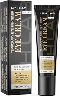 Eye Bags Instant Tightener Cream: Reduces Under Eye Puffiness Dark Circles Fine Lines - Firm Skin Anti Aging Eye Cream 0.5 oz