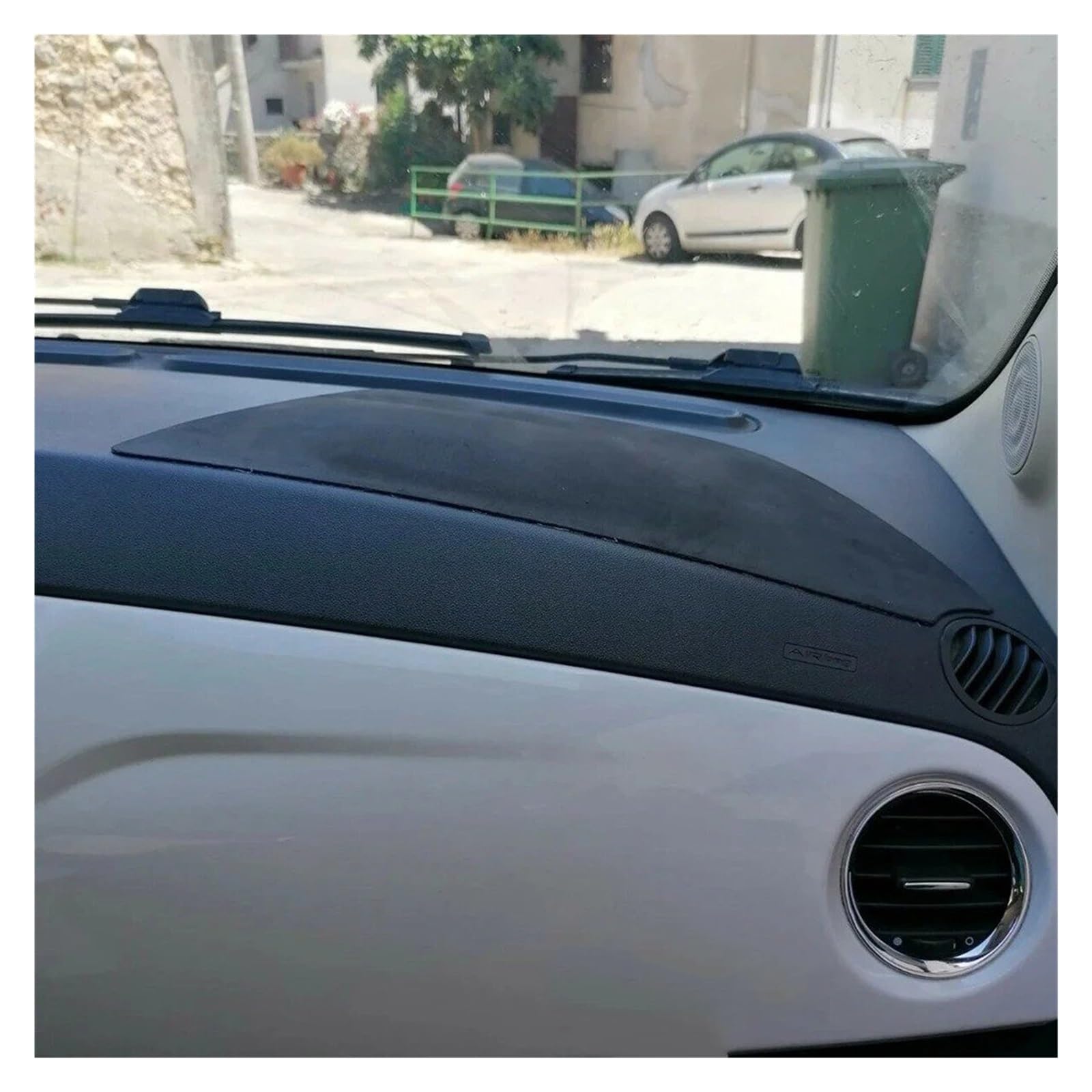 Bord Voiture Tapis De Tableau Bord Voiture Pour Fiat 500 Avec Support Adhésif Couverture D'airbag Pour Couvrir Les Imperfections Du Tapis Tableau(1PC LHD)
