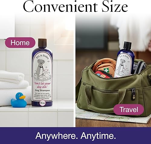 Miniatura 4 de Jax N Daisy Champú para perros - Champú suave y eficaz para alergias y piel sensible para perros - Elimina olores, pulgas y alivia la picazón en la