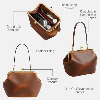 Amazon | コーチ レディース キスロック フレームバッグ 27, ブラウン