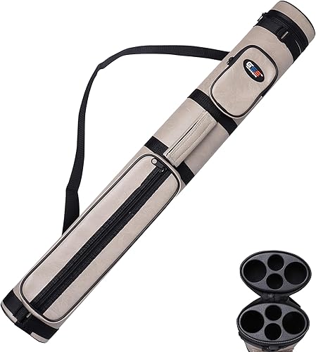 Miniatura 15 de GSE Games & Sports Expert Estuche de transporte para taco de billar duro de lujo 2x2, estuche para taco de billar, accesorios de billar (varios