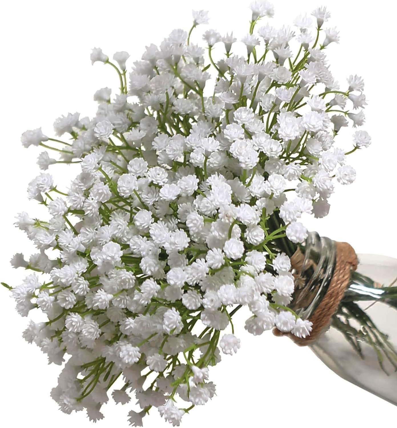 ABAJI Babys Breath Artificial Flowers Gypsophila Real Touch Flowers for Wedding Party Home Garden Decoration - Image 7