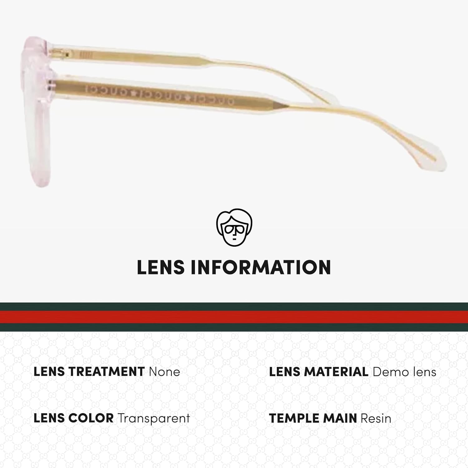 Gucci GG0566ON Designer Fashion Eyeglasses Stylish Cat Eye Rectangular Frame Eyewear with Luxury eSHADES Kit - Embrace Sophistication and Elegance - Image 4