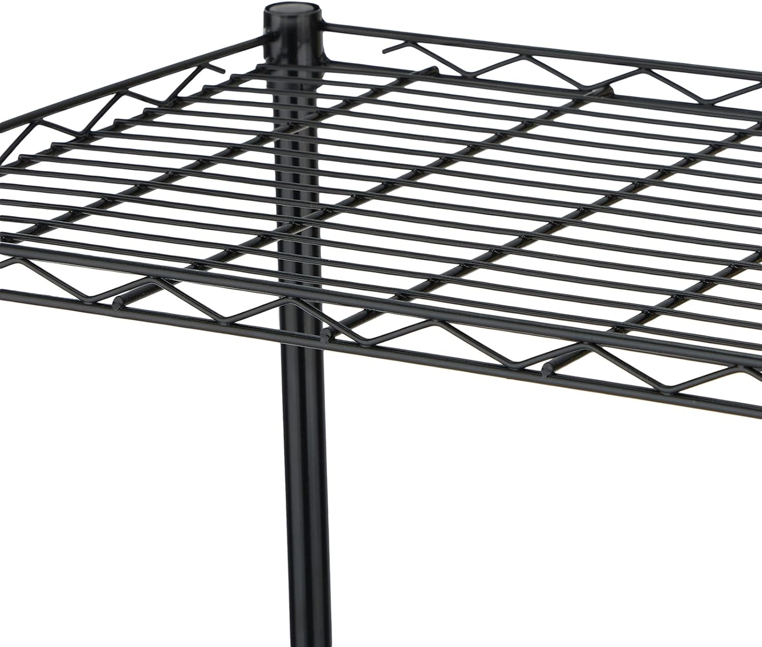 Hlyluoyi 4-Shelf Shelving Unit, Heavy Duty Wire Shelving (184 lbs Loading Capacity per Shelf) Metal Shelves with Leveling Feet Storage Rack for Garage Kitchen Pantry Black (22.3Lx13.8Wx47.2H) : Tools & Home Improvement