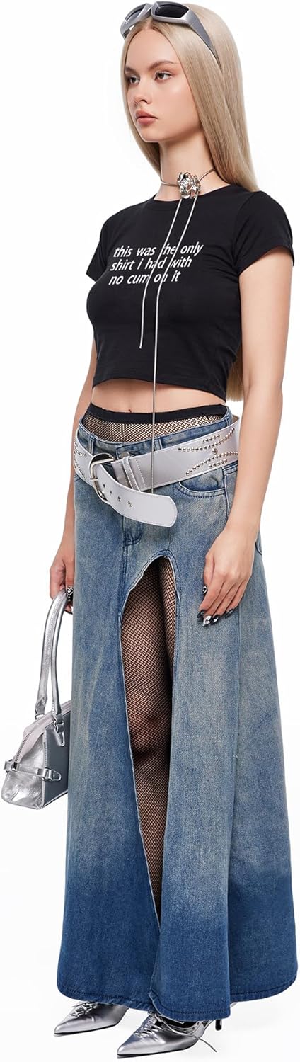 Baby Tees for Women Y2k - The Only Shirt I Had Funny Short Sleeve Crew Neck Crop Tops Going Out Top T-Shirt - Image 3