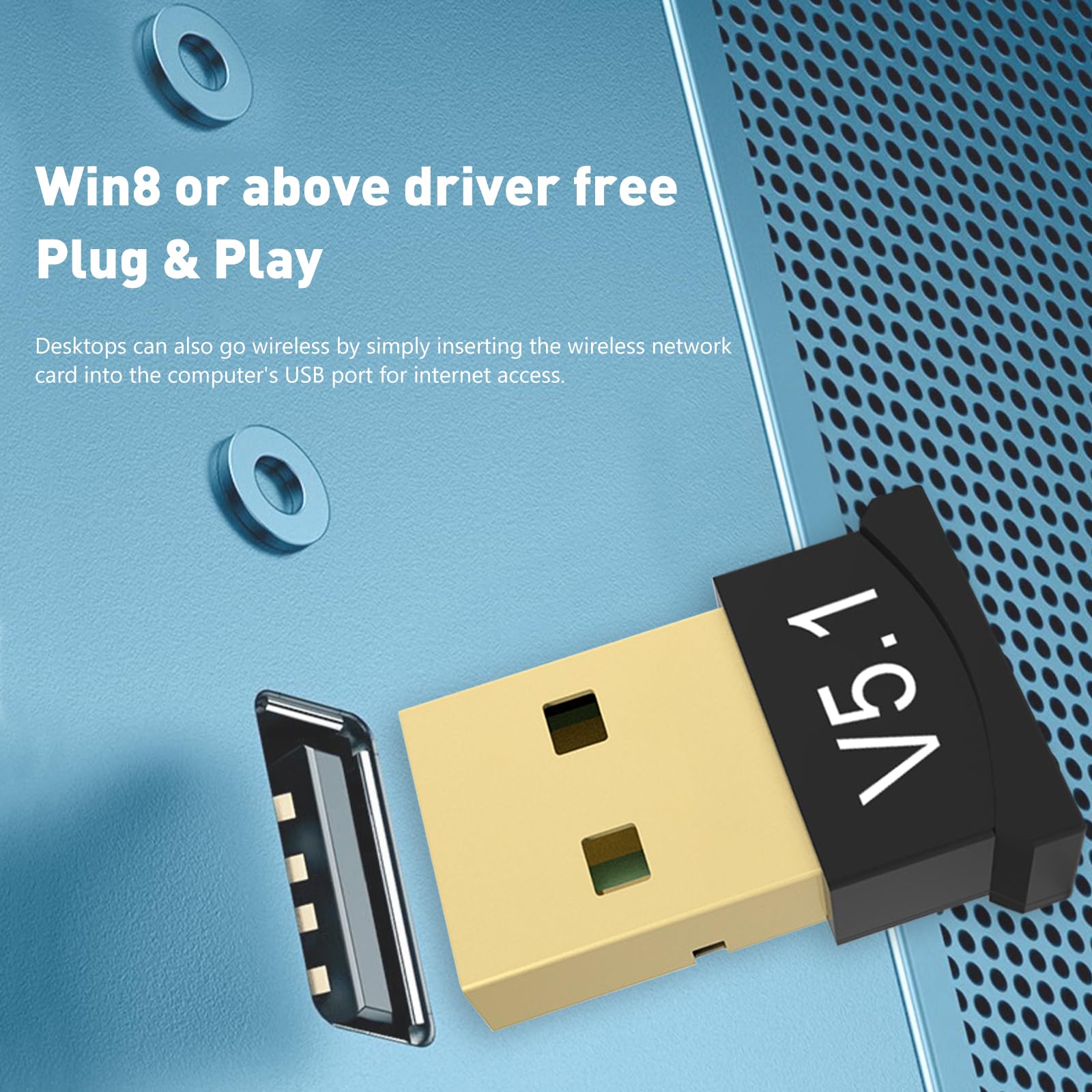 Bluetooth 5.1 Adapter Für PC – Bis 100 M Reichweite, USB-Dongle Mit EDR, Für Windows 11/10/8.1/7