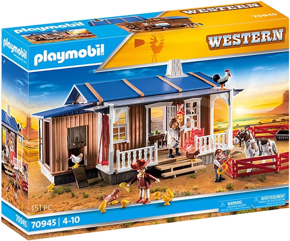 Playmobil Western Ranch Spielset, 25,4 x 40,6 x 30,5 cm