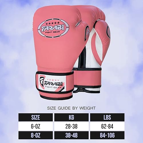 Miniatura 3 de Farabi Sports Guantes de boxeo para niños de 4, 6, 8 onzas, guantes de boxeo para niños, guantes de boxeo juveniles, guantes de boxeo para niños y