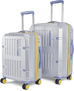 uppercase Hexa (S+M) Set of 2 Solid Trolley Bag with TSA Lock, Durable for Travel, RCS Certified for Sustainability, Anti-... Price In India