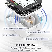 Vista 5 de Monitor de presión arterial de muñeca automático, pantalla LCD grande, brazalete de muñeca ajustable, memoria de lectura automática dual 99, máquina