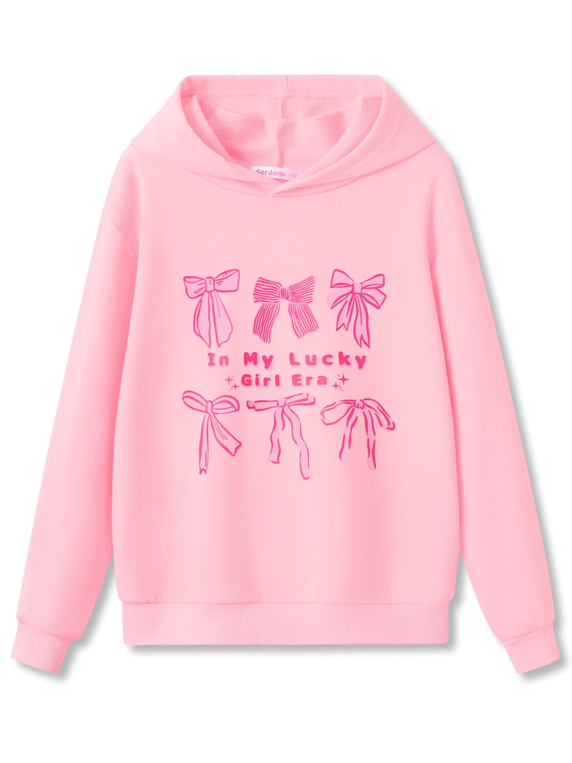 Sudadera con capucha para niñas, camiseta suave de manga larga, elegante, cara sonriente, talla 6-18