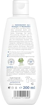 PAEDIPROTECT 2in1 Shampoo & Body Wash for Babies and Children 200 ml
