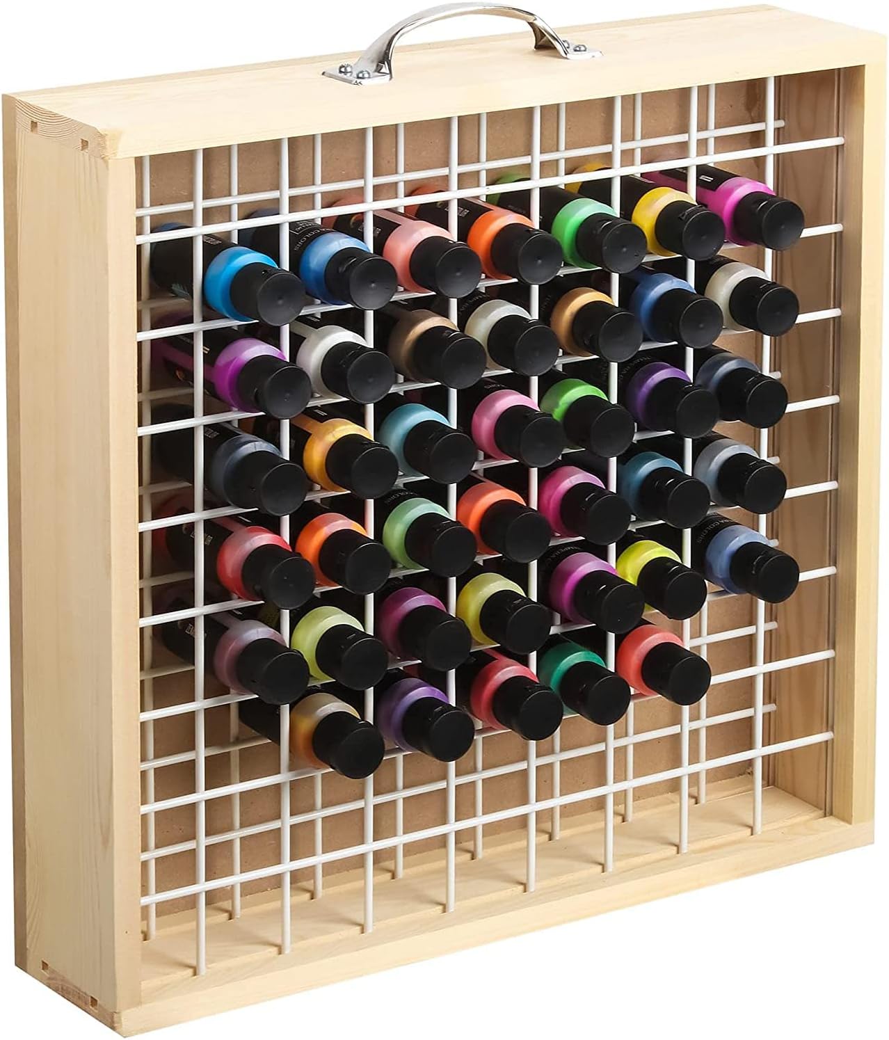 Paint Organizer Fully Assembled Rack Wall Mounted Paint