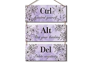 Purple Desk Accessories - 3 Pieces Purple Wall Decor