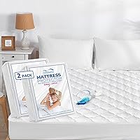 Vista 10 de Protector de colchón impermeable tamaño individual, funda de colchón acolchada de tamaño individual para niños, protector de colchón de bolsillo